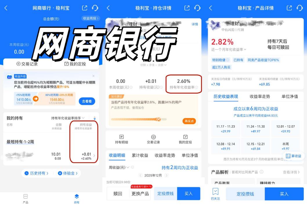 实测8家银行收益展示：多数未展示年化持仓